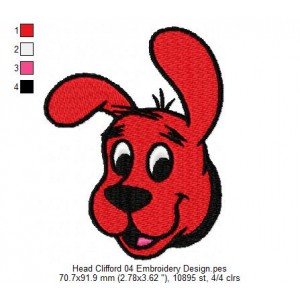 Head Clifford 04 Embroidery Design